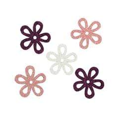 AussieSuperStore Art & Craft Essentials Fabric Glitter Flower Fabric Glitter Flower  | Artificial Flower Party Decoration 9323823154400 JBE046